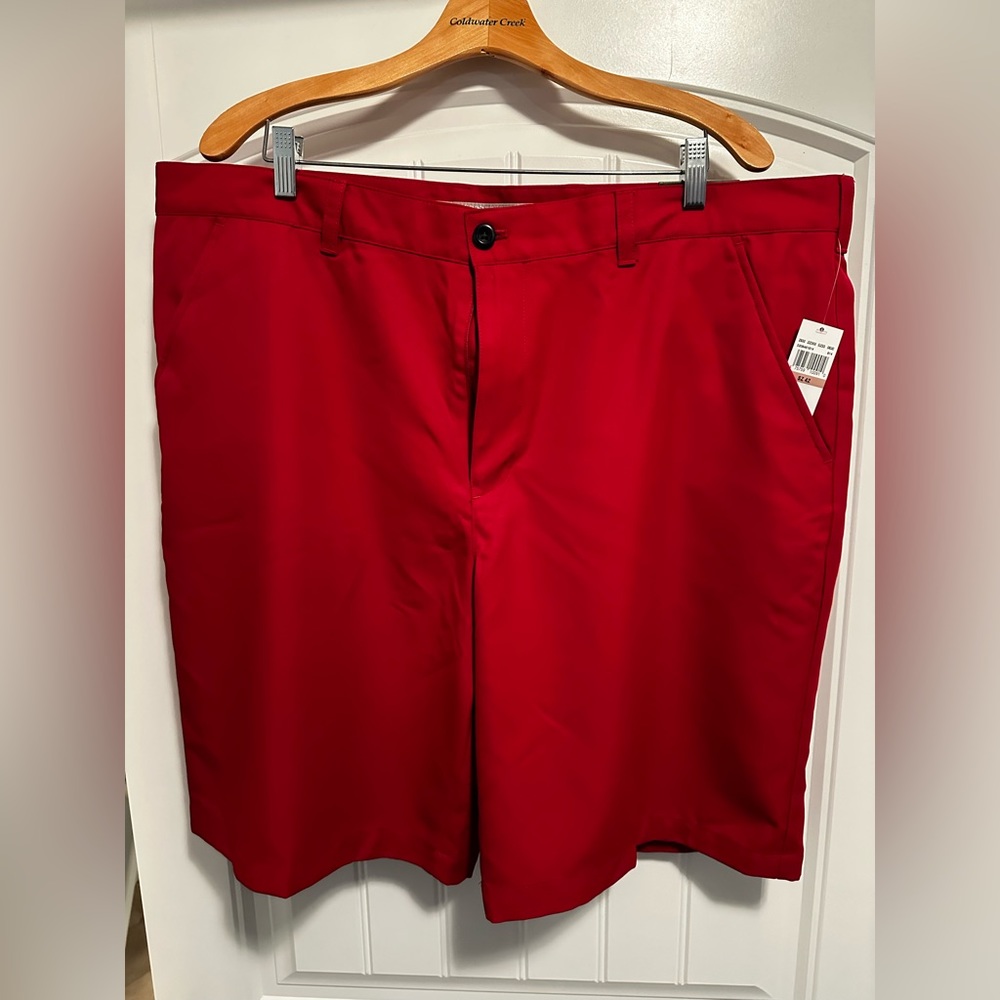 Izod golf shorts, red, size 42 new with tags